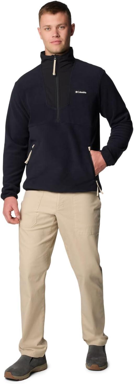 imageColumbia Mens Sequoia Grove Half Zip FleeceBlackBlackAncient Fossil Pulls
