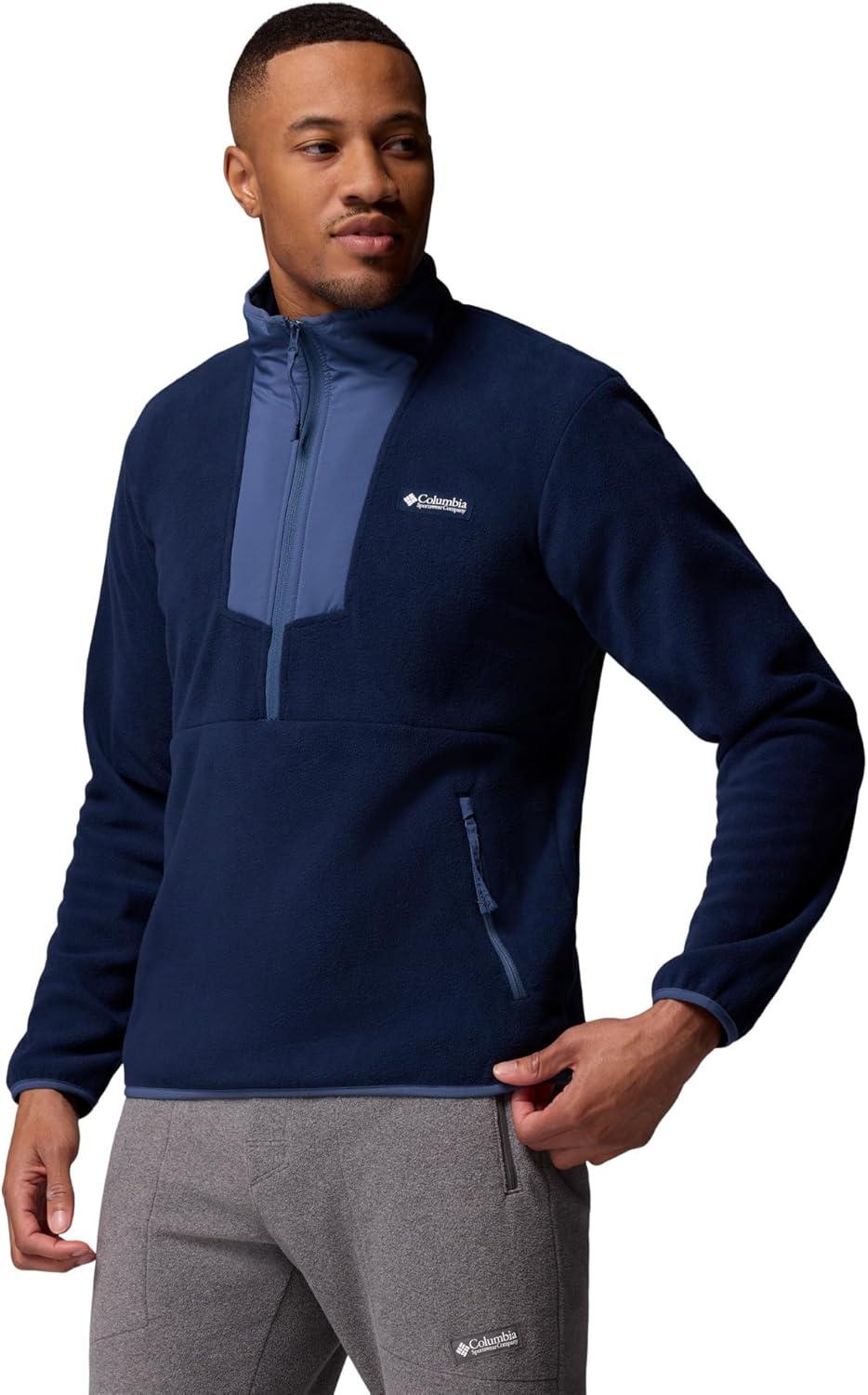 imageColumbia Mens Sequoia Grove Half Zip FleeceCollegiate NavyDark Mountain