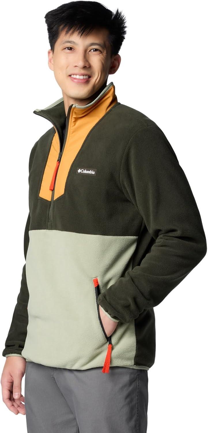 imageColumbia Mens Sequoia Grove Half Zip FleeceGreenscapeSunstoneSafariSpicy Pull