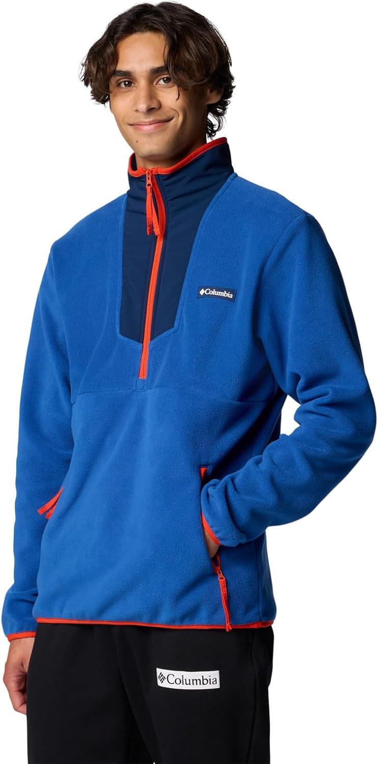 imageColumbia Mens Sequoia Grove Half Zip FleeceMountain BlueCollegiate NavySpicy