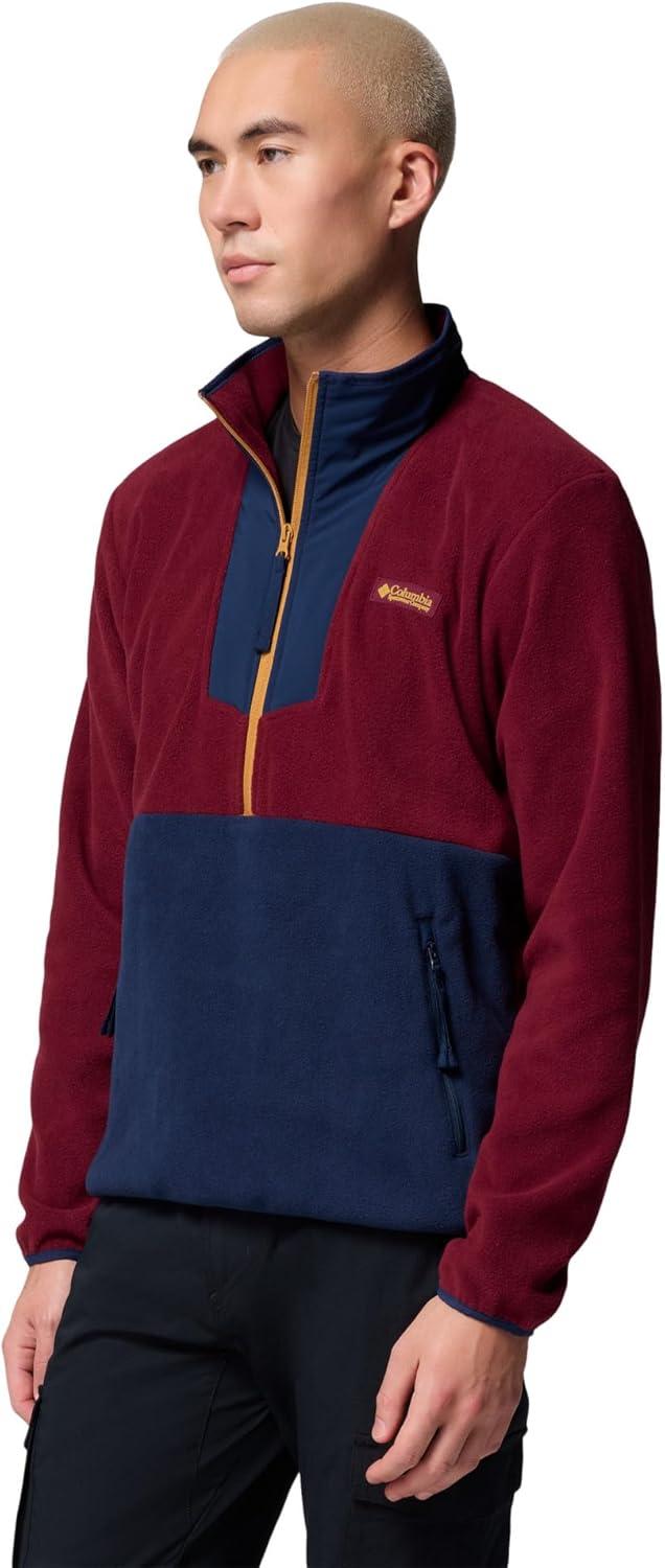 imageColumbia Mens Sequoia Grove Half Zip FleeceRich WineCollegiate Navy