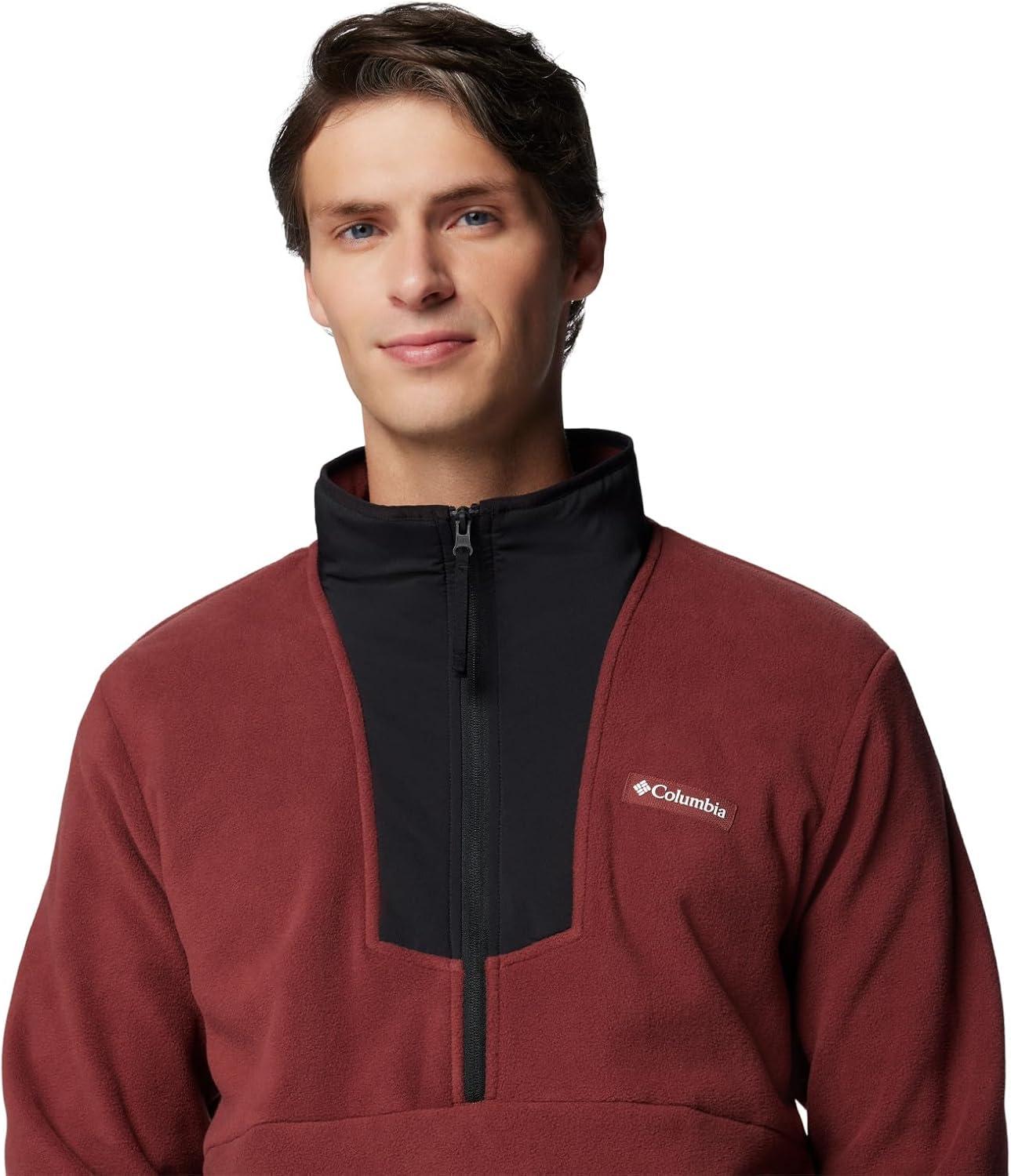 imageColumbia Mens Sequoia Grove Half Zip FleeceSpiceBlackSpicy Pulls