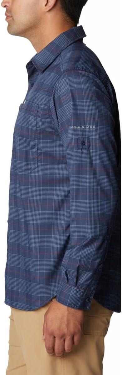 imageColumbia Mens Silver Ridge Utility Lite Plaid Long SleeveCollegiate Navy Trail Crossing Plaid