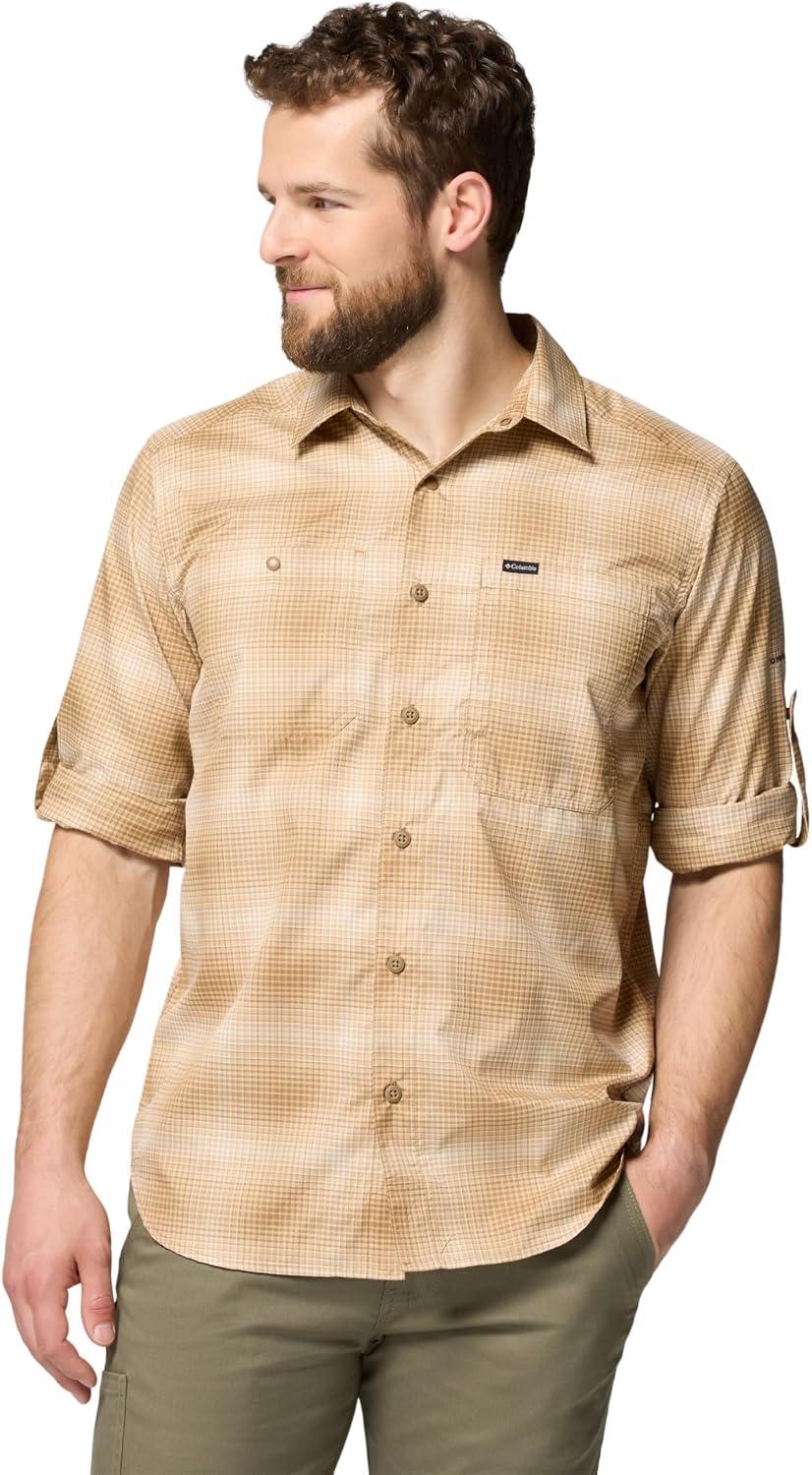 imageColumbia Mens Silver Ridge Utility Lite Plaid Long SleeveDelta Ridge Ombre