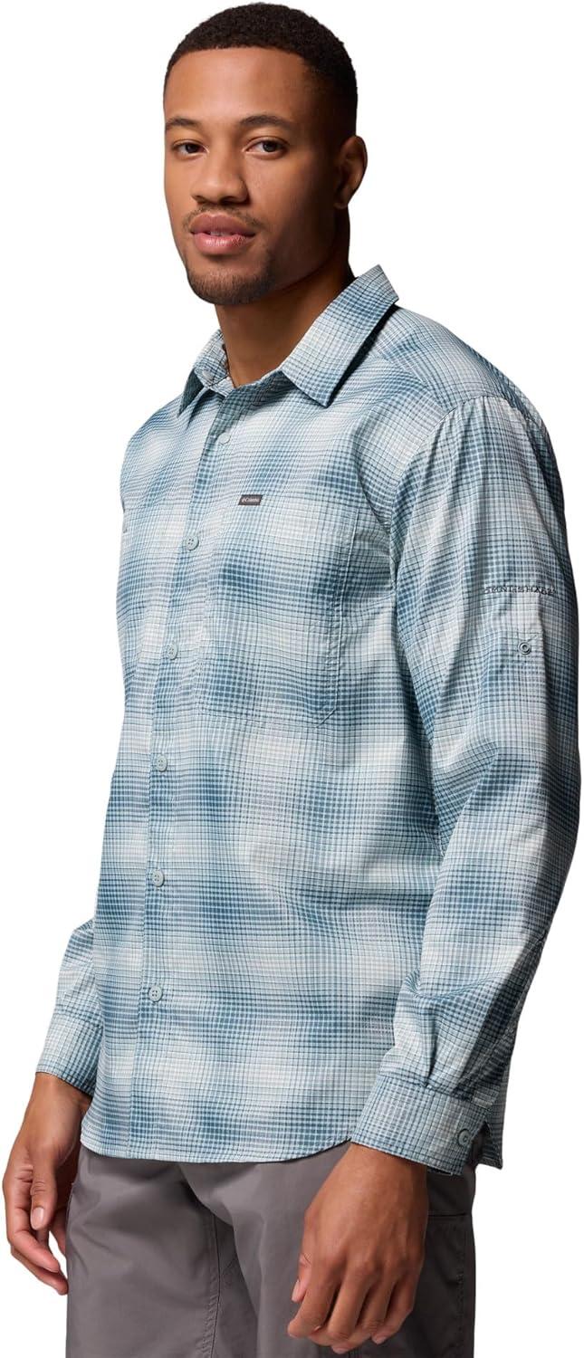 imageColumbia Mens Silver Ridge Utility Lite Plaid Long SleeveEverblue Ridge Ombre