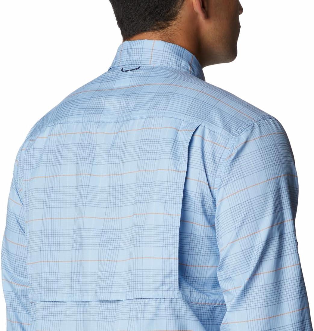 imageColumbia Mens Silver Ridge Utility Lite Plaid Long SleeveJet Stream Trail Crossing Plaid
