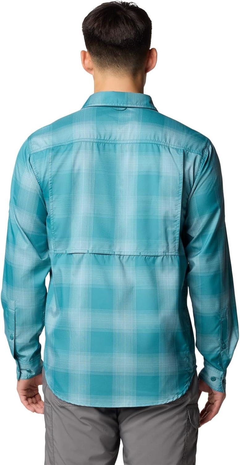 imageColumbia Mens Silver Ridge Utility Lite Plaid Long SleeveRiver Blue Large Blur Check
