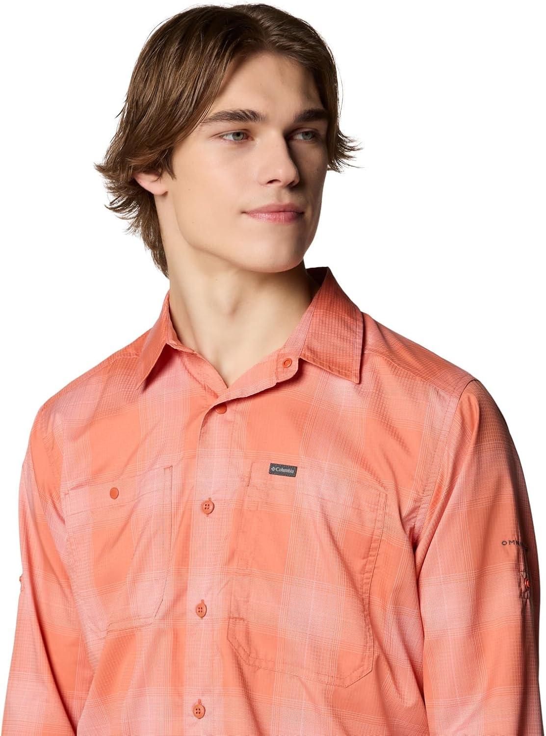 imageColumbia Mens Silver Ridge Utility Lite Plaid Long SleeveTuscan Large Blur Check