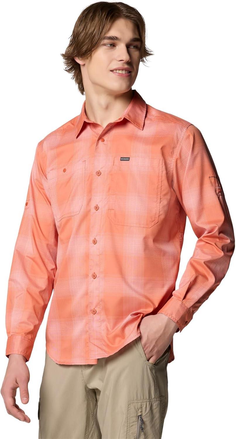 imageColumbia Mens Silver Ridge Utility Lite Plaid Long SleeveTuscan Large Blur Check