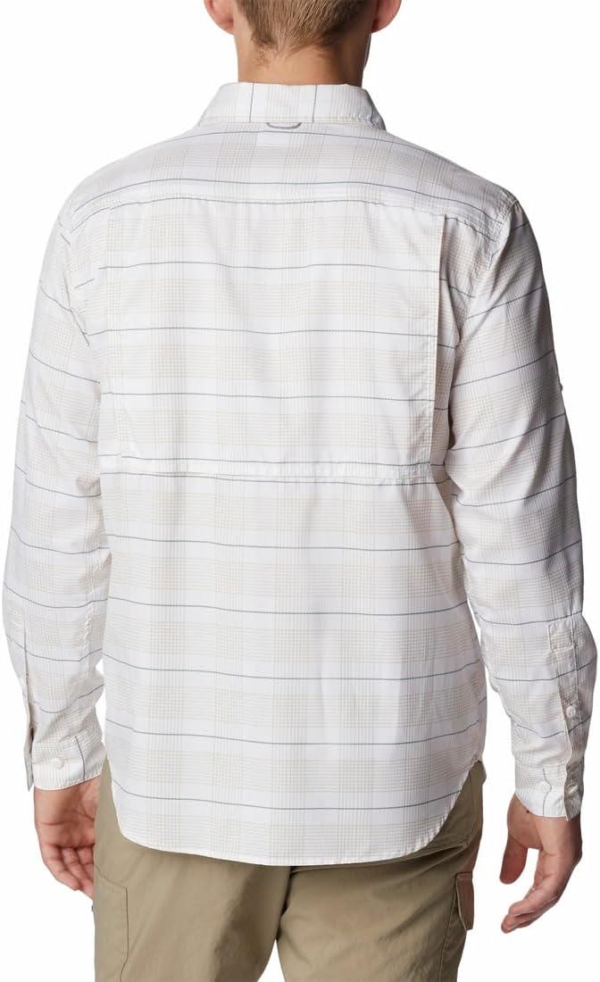 imageColumbia Mens Silver Ridge Utility Lite Plaid Long SleeveWhite Trail Crossing Plaid
