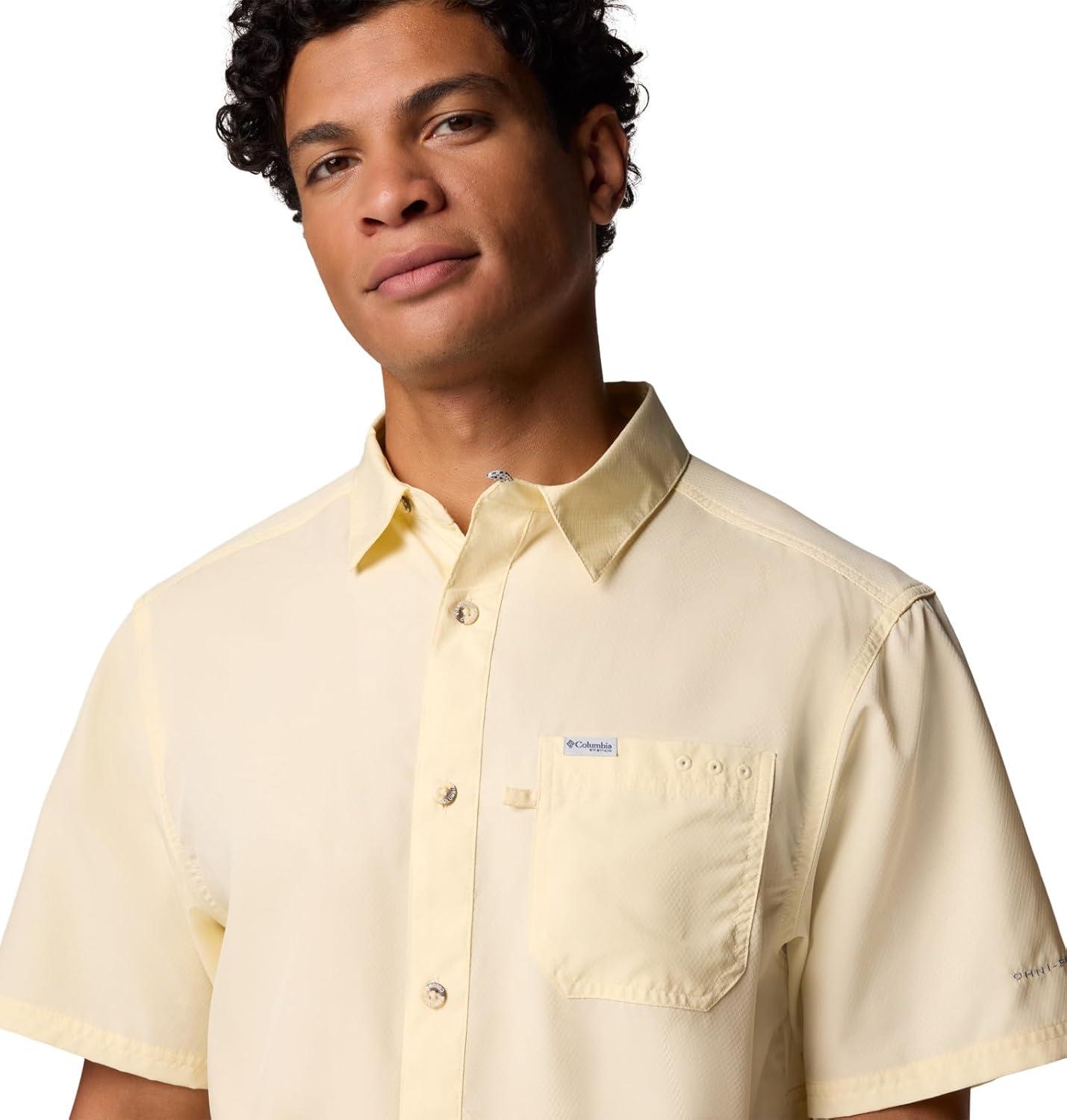 imageColumbia Mens Slack Tide Camp ShirtLemon Wash