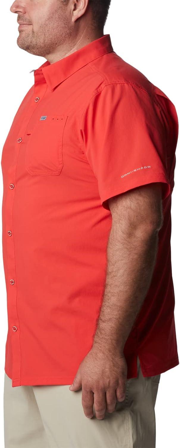 imageColumbia Mens Slack Tide Camp ShirtRed Hibiscus