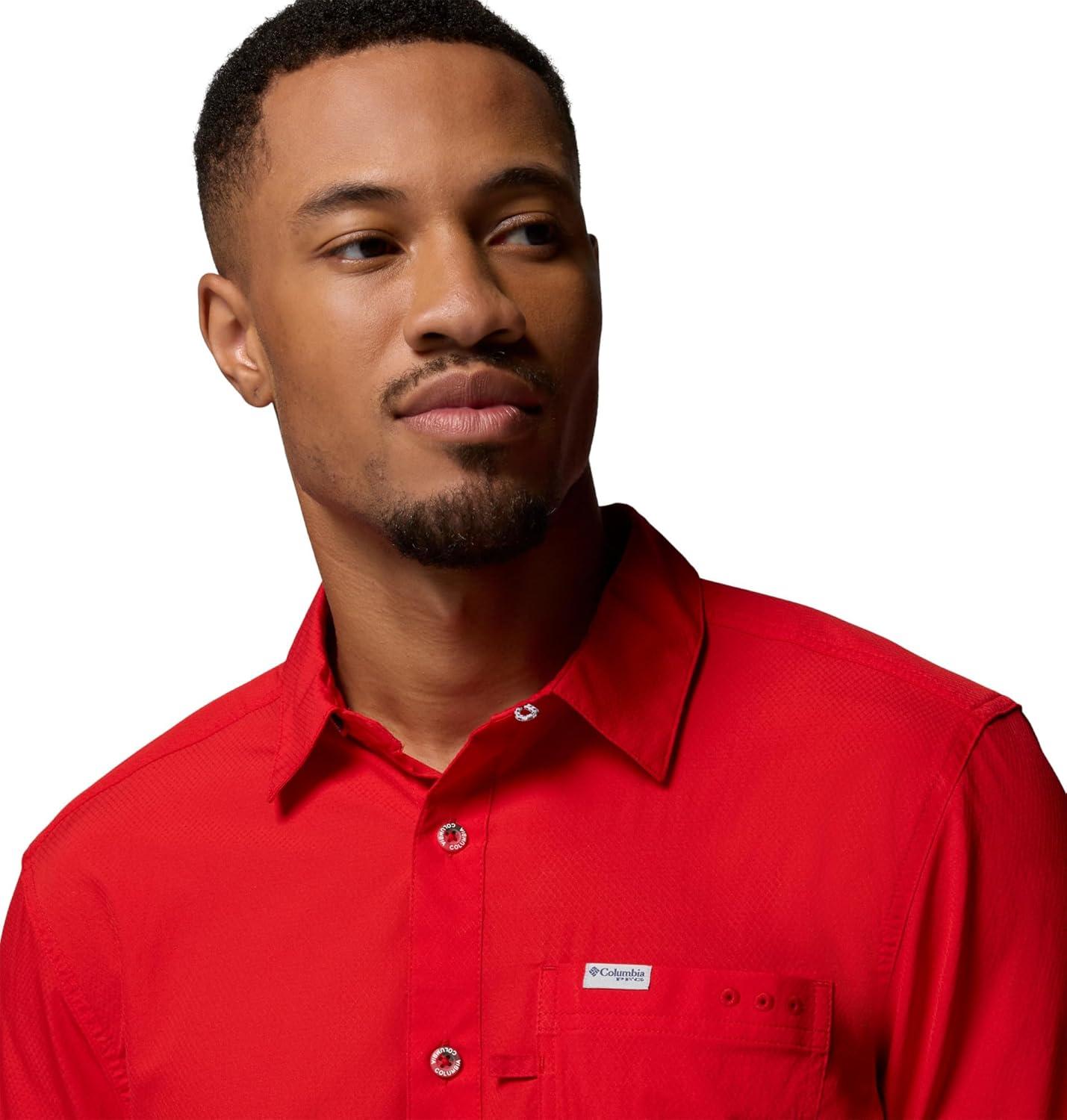 imageColumbia Mens Slack Tide Camp ShirtRed Spark
