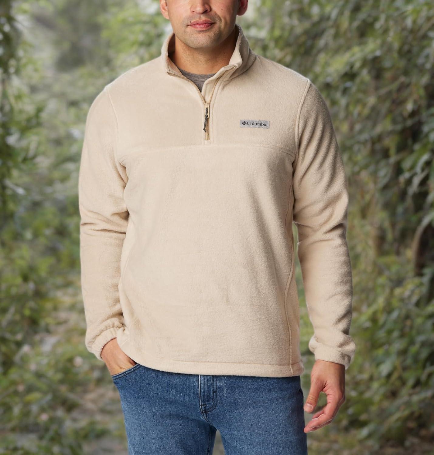 imageColumbia Mens Steens Mountain Half Zip Soft Fleece JacketAncient Fossil