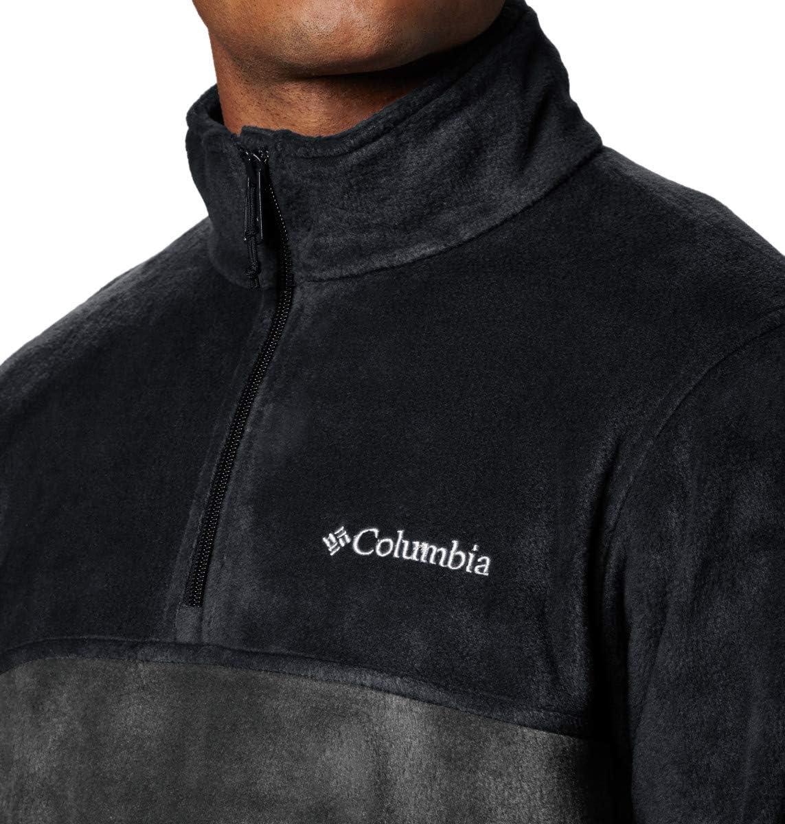 imageColumbia Mens Steens Mountain Half Zip Soft Fleece JacketBlack Grill