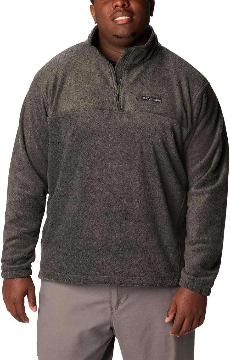 imageColumbia Mens Steens Mountain Half Zip Soft Fleece JacketCharcoal Heather