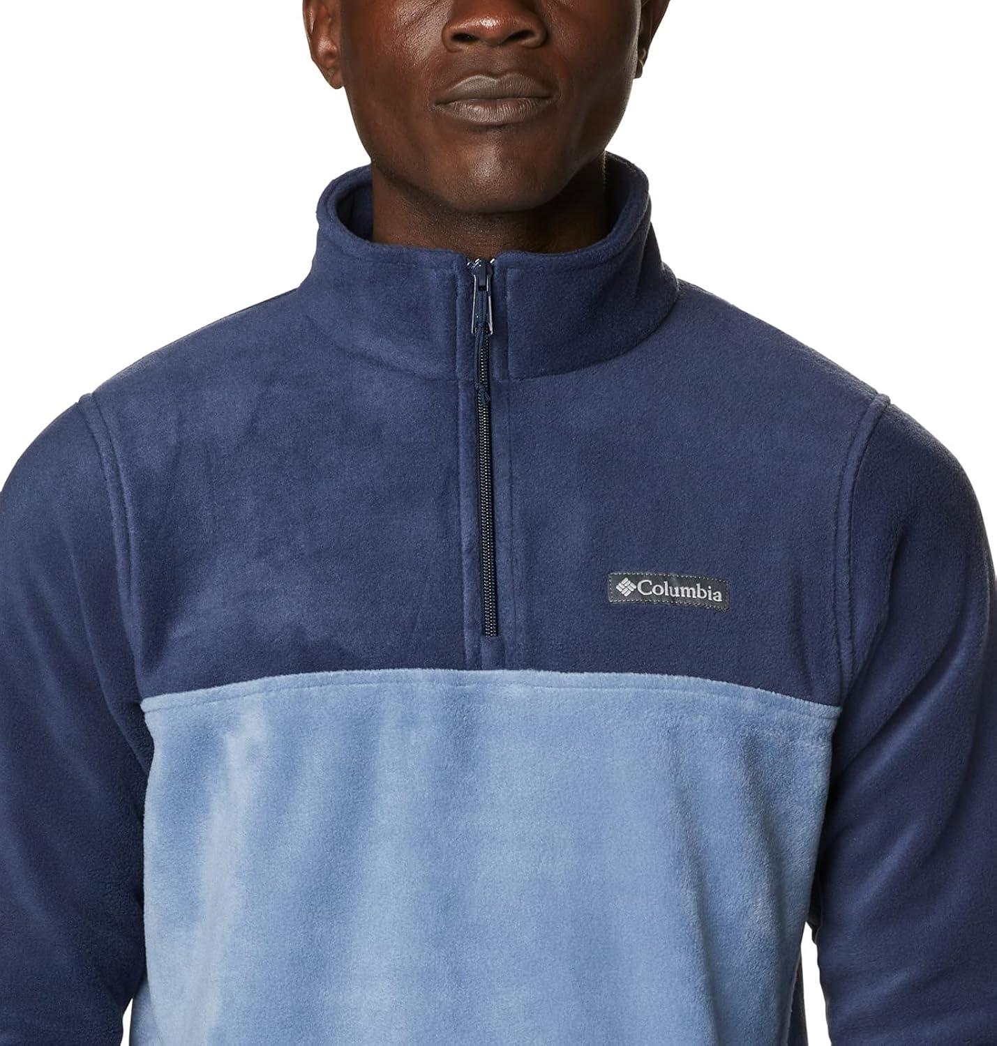 imageColumbia Mens Steens Mountain Half Zip Soft Fleece JacketCollegiate NavyBluestone