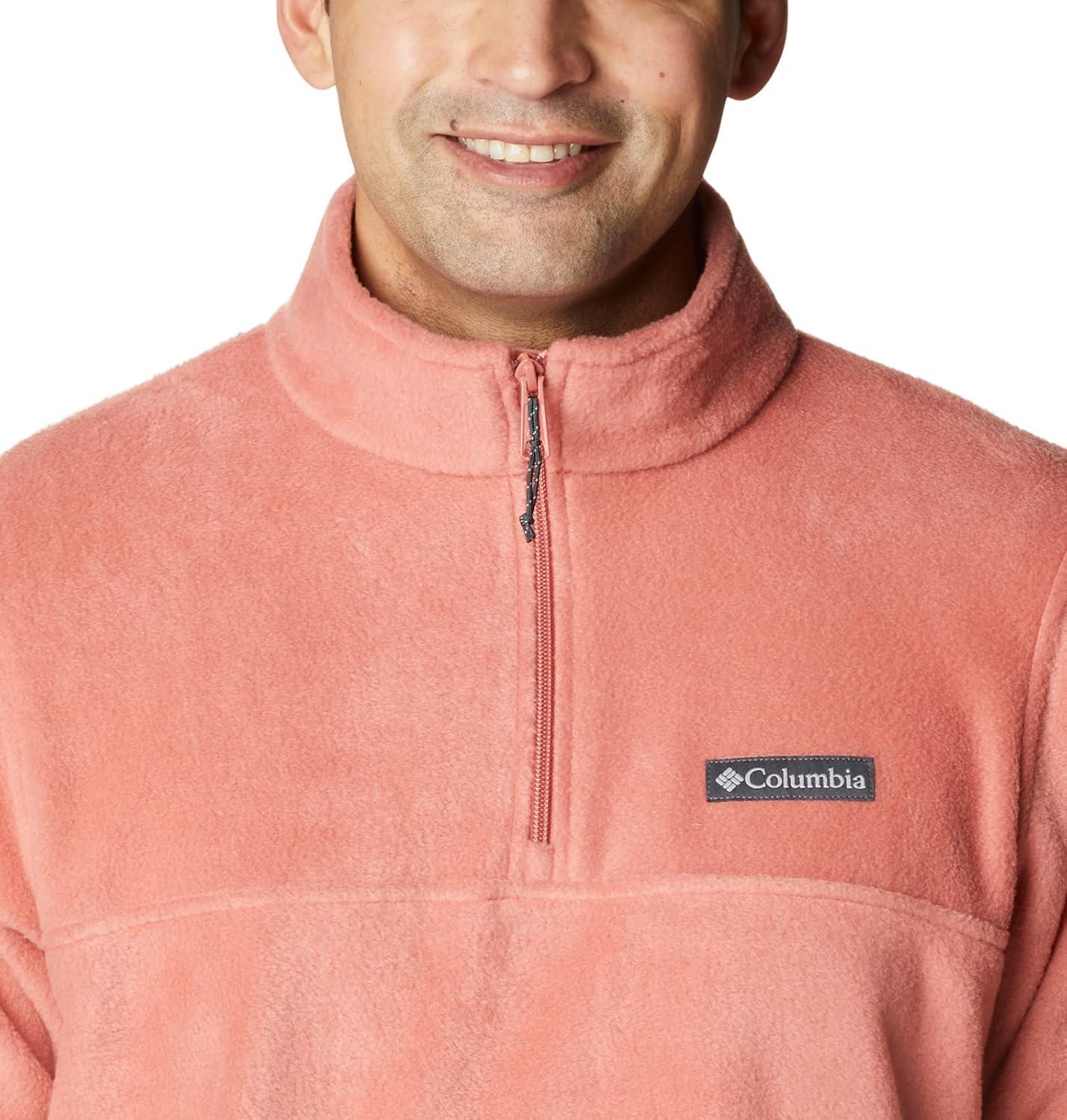 imageColumbia Mens Steens Mountain Half Zip Soft Fleece JacketDark Coral
