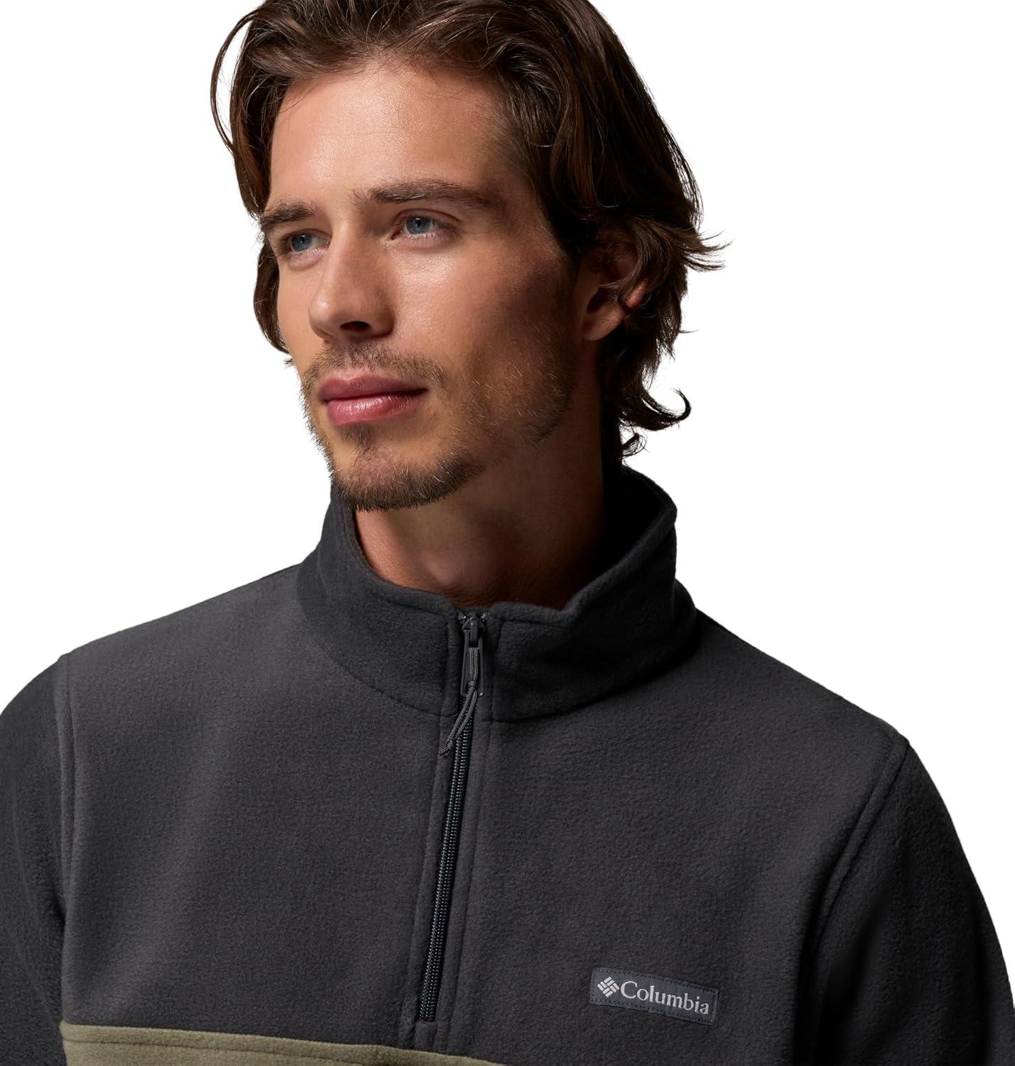 imageColumbia Mens Steens Mountain Half Zip Soft Fleece JacketShark Stone Green