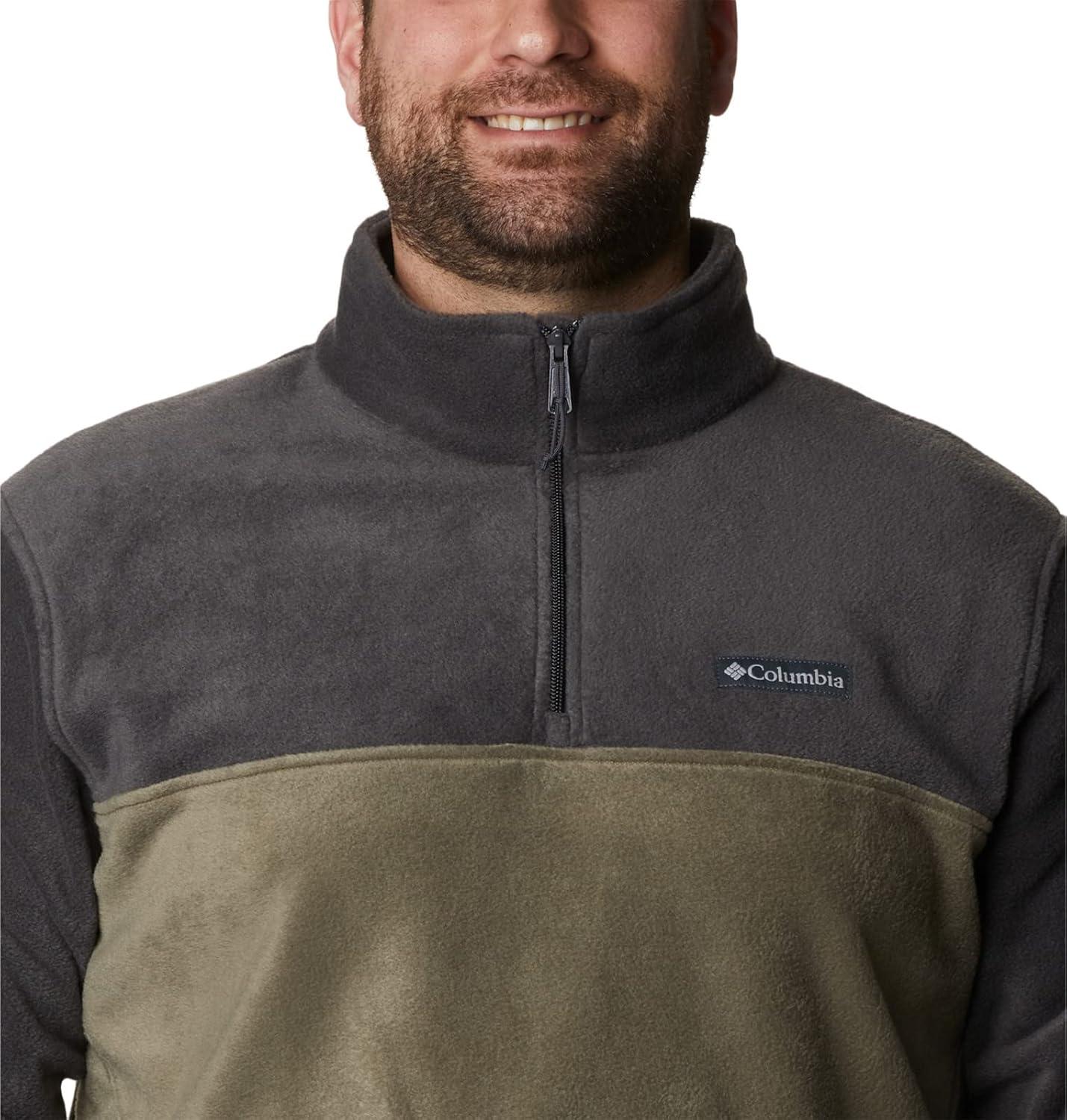 imageColumbia Mens Steens Mountain Half Zip Soft Fleece JacketShark Stone Green
