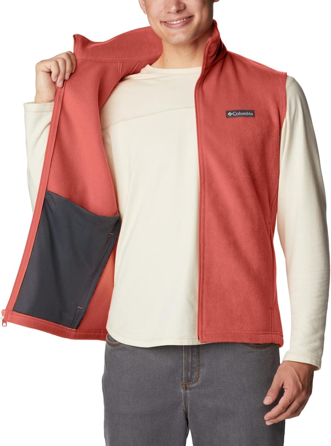 imageColumbia Mens Steens Mountain VestDark Coral