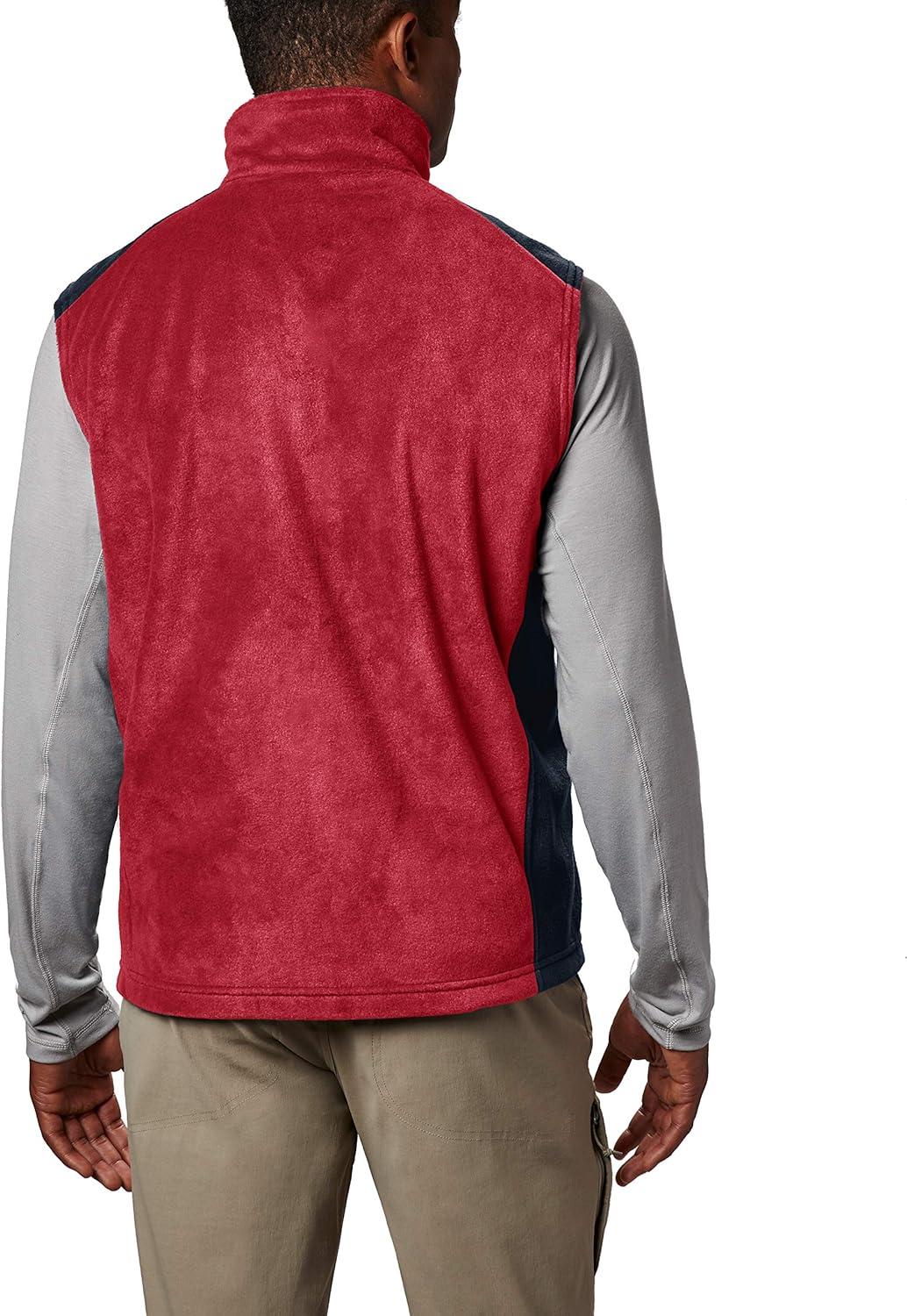 imageColumbia Mens Steens Mountain VestRed SparkCollegiate Navy