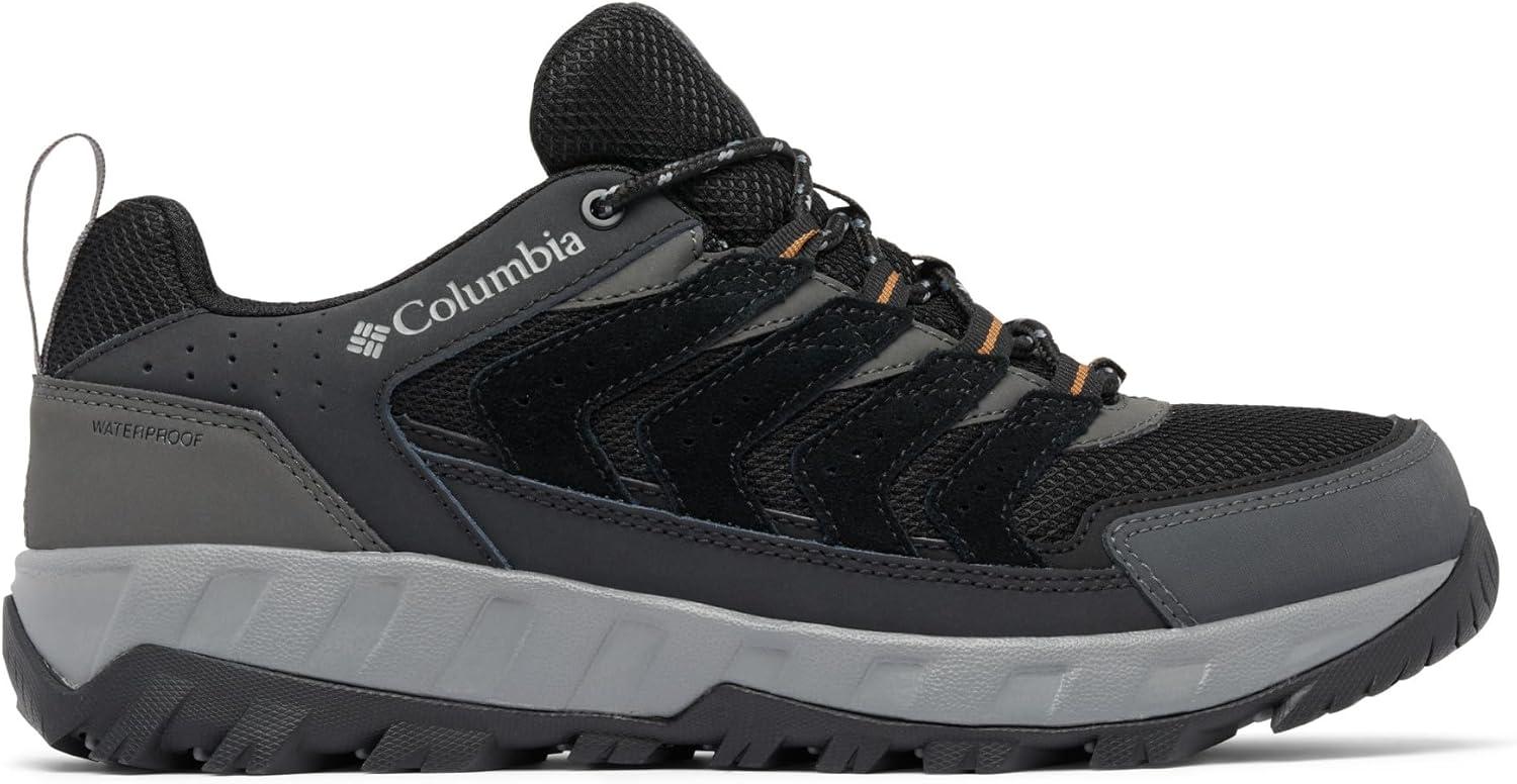 imageColumbia Mens Strata Trail Low Waterproof Hiking ShoesBlackElk