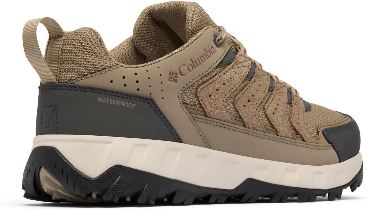 imageColumbia Mens Strata Trail Low Waterproof Hiking ShoesPebbleSpice