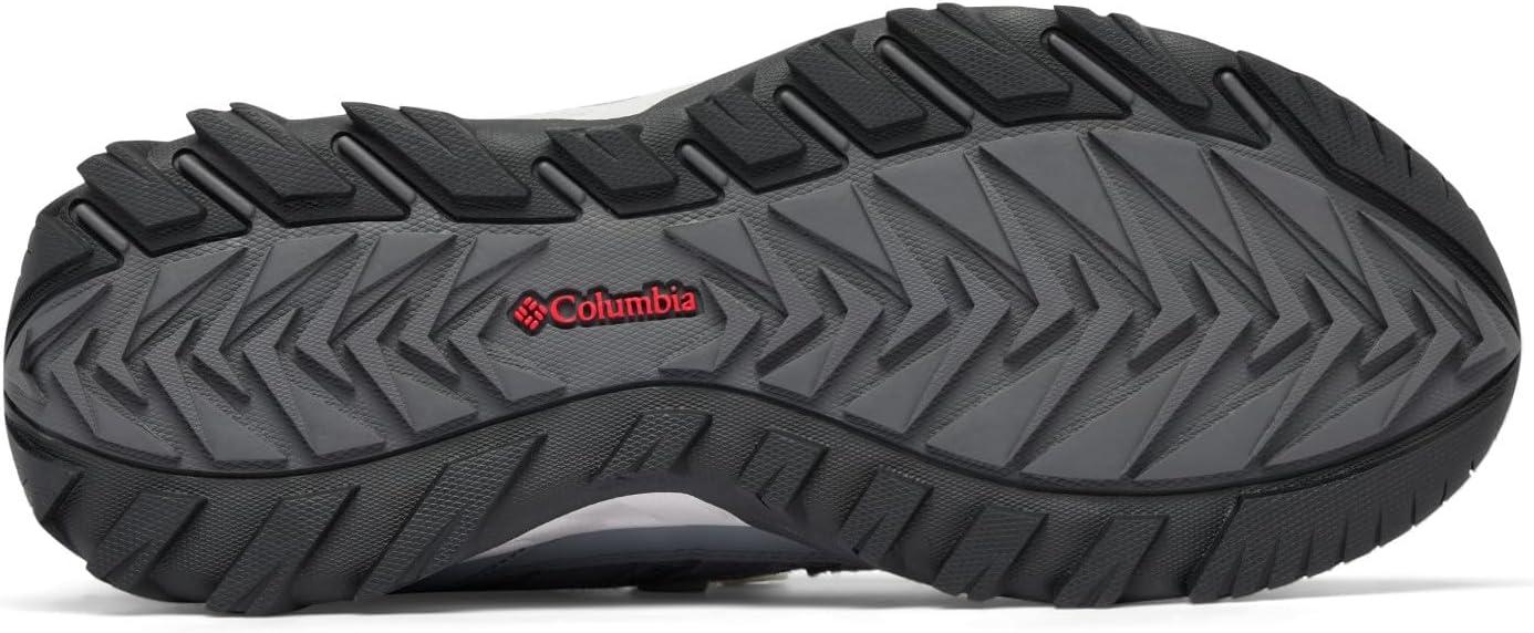 imageColumbia Mens Strata Trail Low Waterproof Hiking ShoesTitanium Grey SteelMountain Red