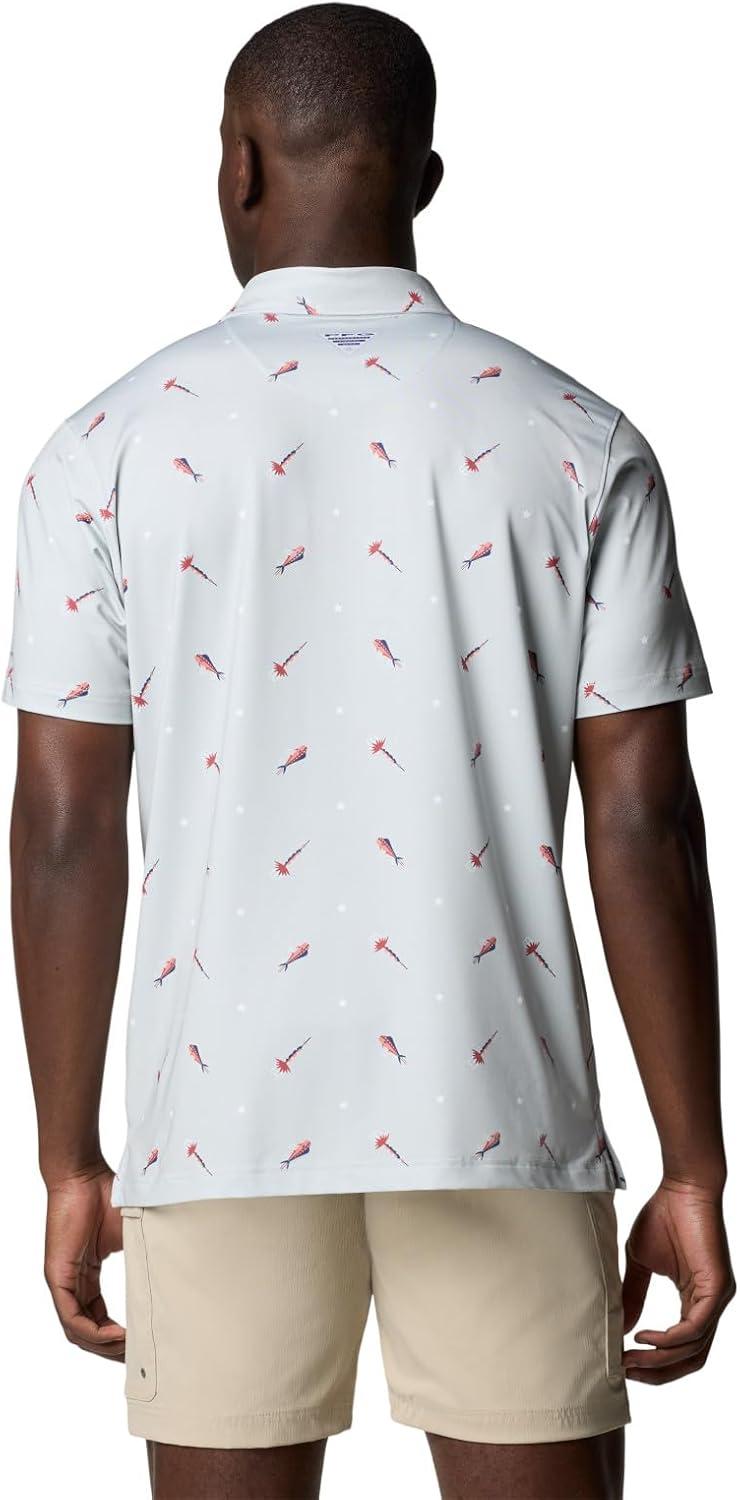 imageColumbia Mens Super Slack Tide II Stretch PoloCool Grey Starcast