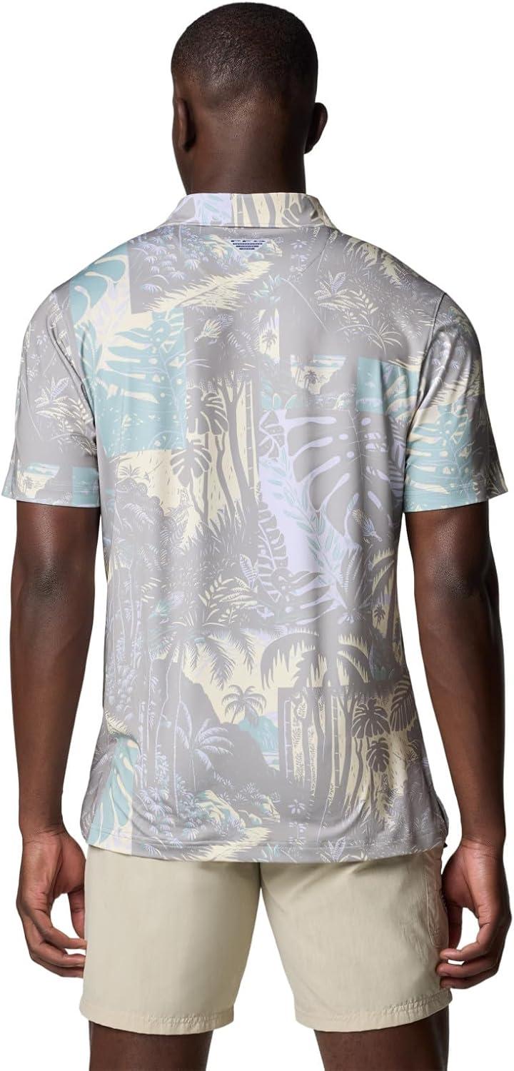 imageColumbia Mens Super Slack Tide II Stretch PoloLemon Wash Tarpon Trek