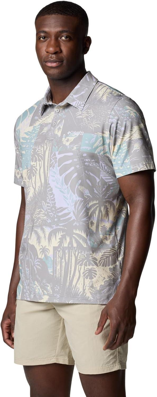 imageColumbia Mens Super Slack Tide II Stretch PoloLemon Wash Tarpon Trek