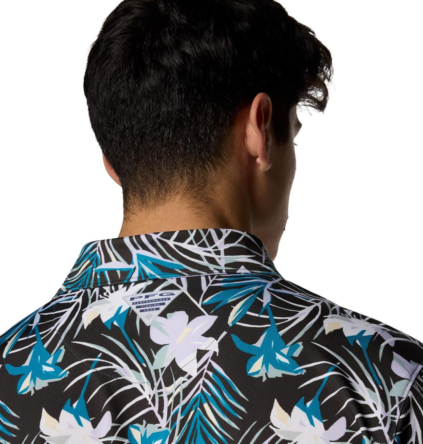imageColumbia Mens Super Slack Tide II Stretch PoloShark Tropicfield