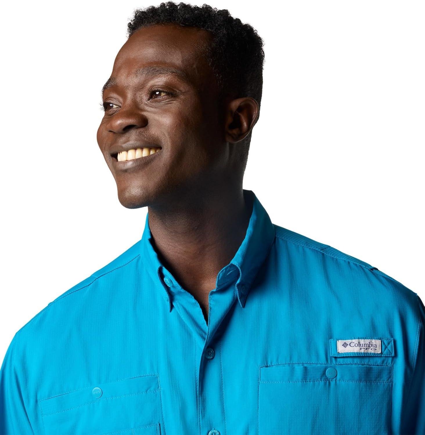 imageColumbia Mens Tamiami II Short Sleeve ShirtBlue Echo