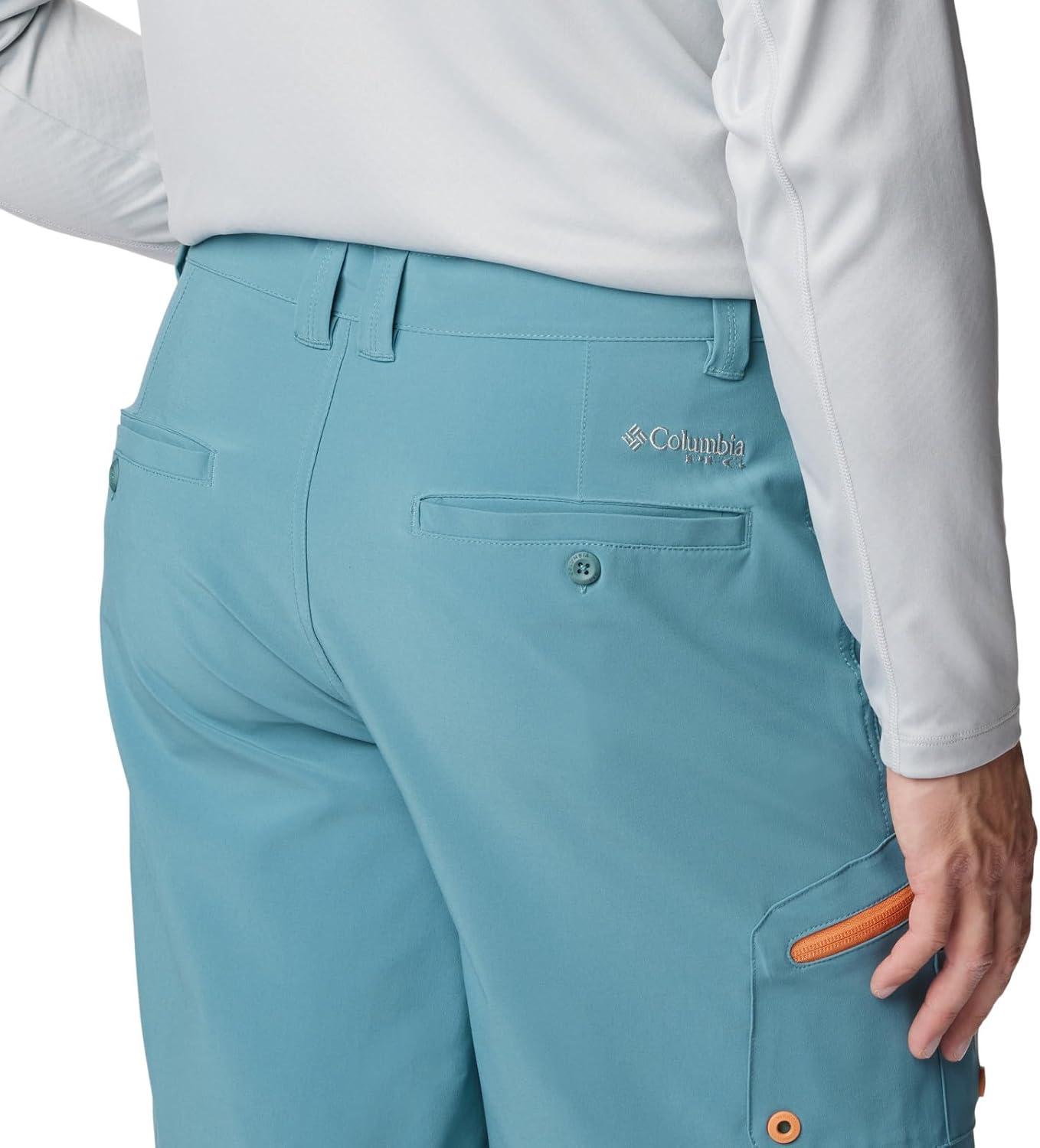 imageColumbia Mens Tamiami II Short Sleeve ShirtTranquil TealOrange Reef
