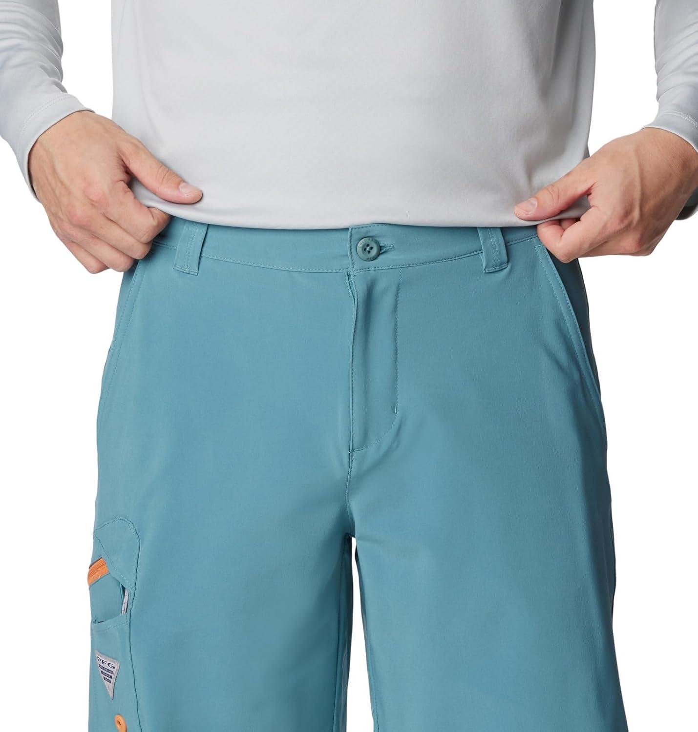 imageColumbia Mens Tamiami II Short Sleeve ShirtTranquil TealOrange Reef