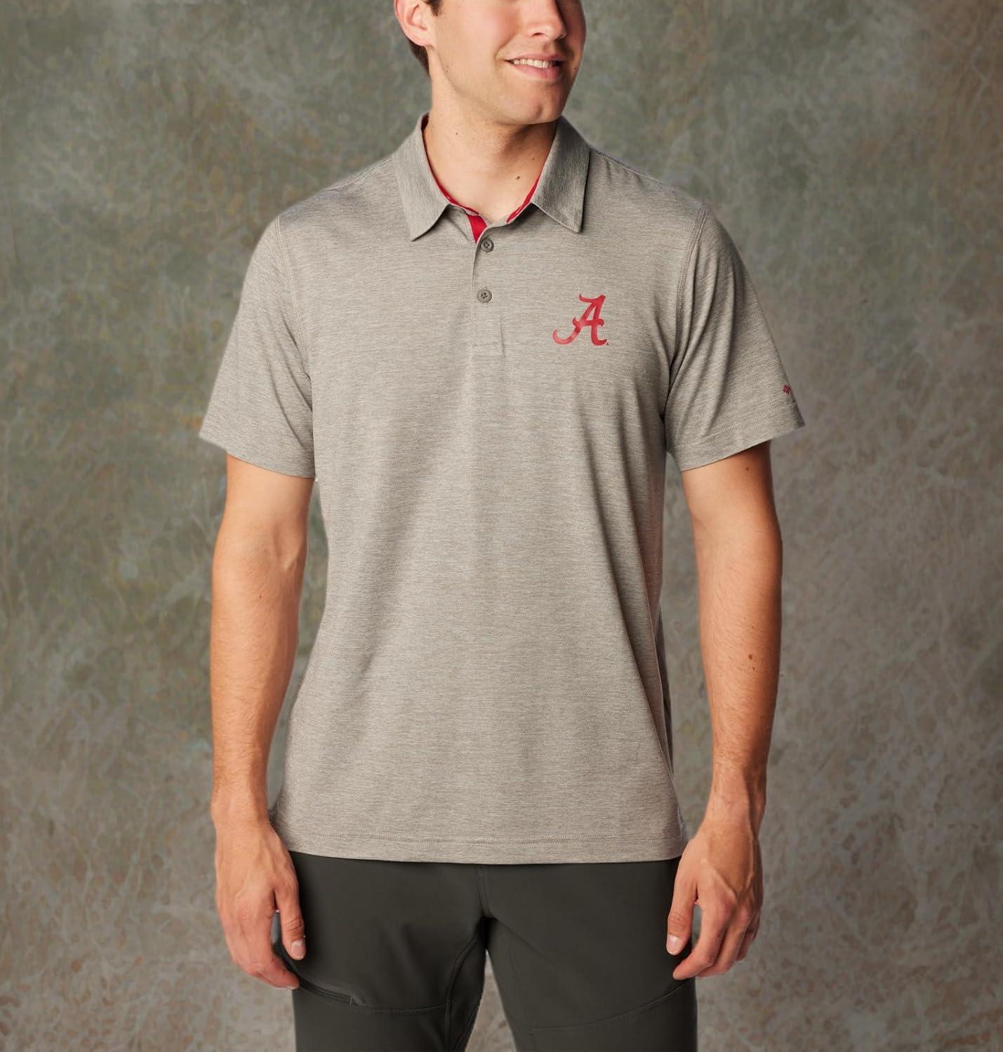 imageColumbia Mens Tech Trail PoloAla Charcoal