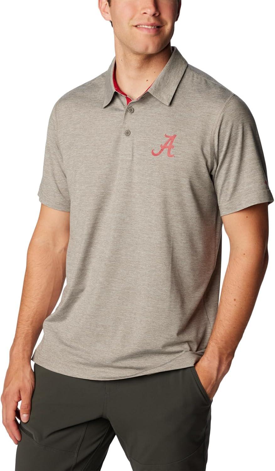 imageColumbia Mens Tech Trail PoloAla Charcoal