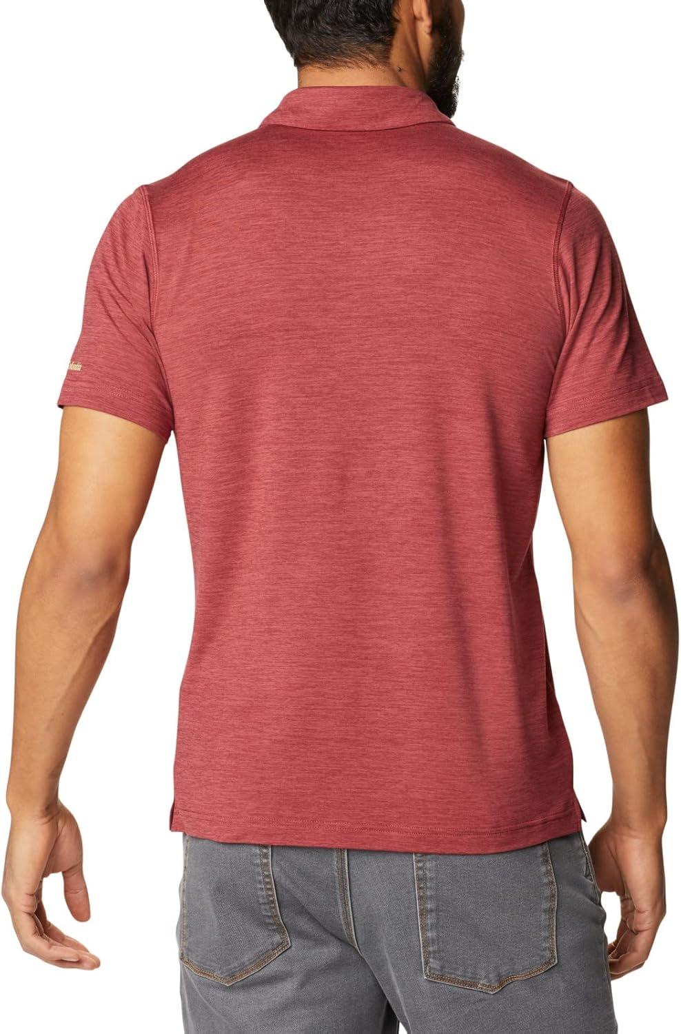imageColumbia Mens Tech Trail PoloFsu Cabernet