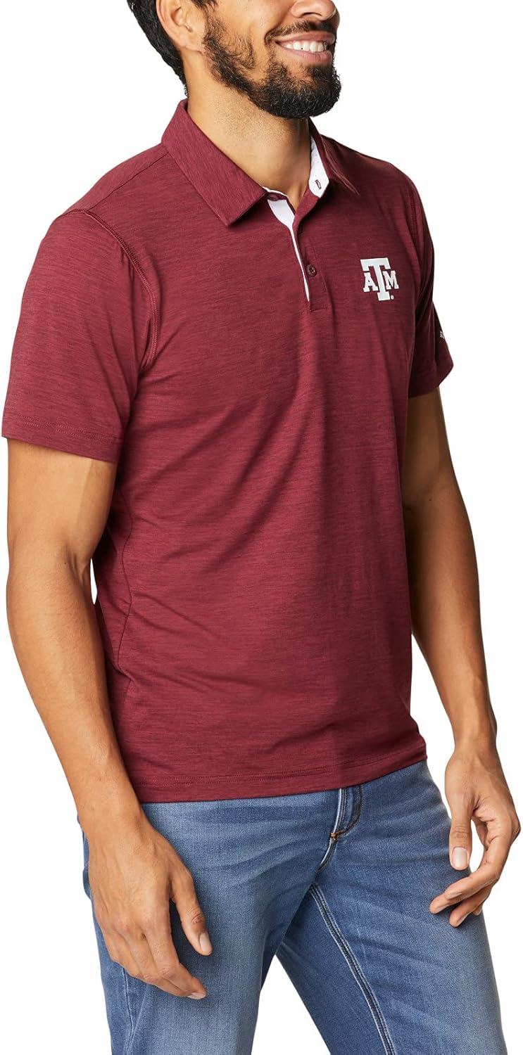 imageColumbia Mens Tech Trail PoloTam Deep Maroon