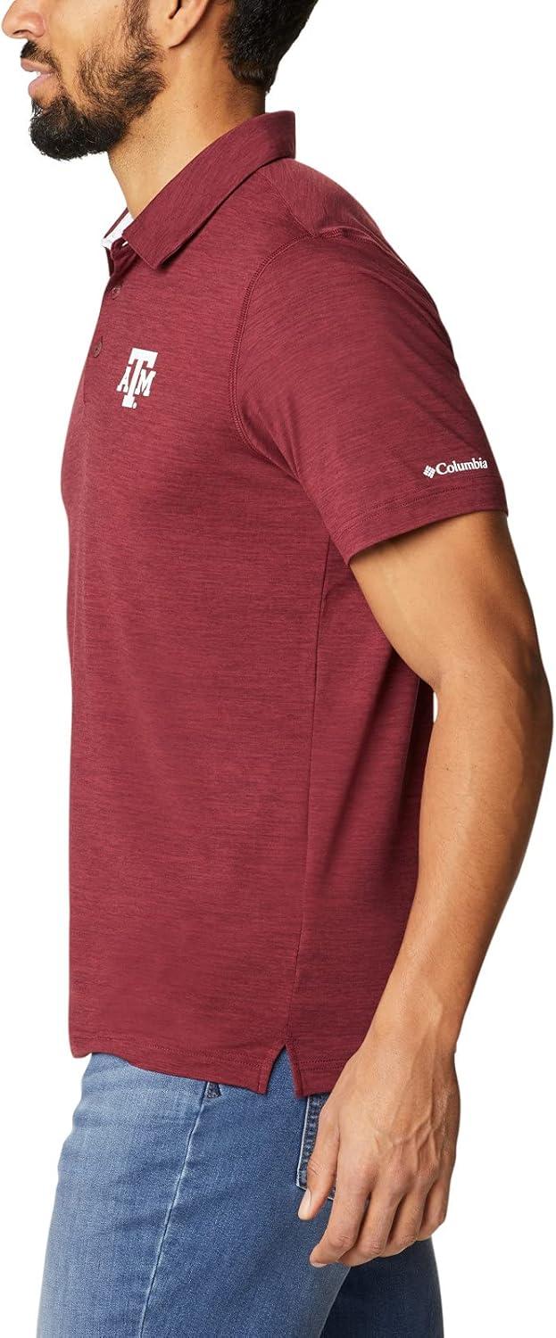 imageColumbia Mens Tech Trail PoloTam Deep Maroon