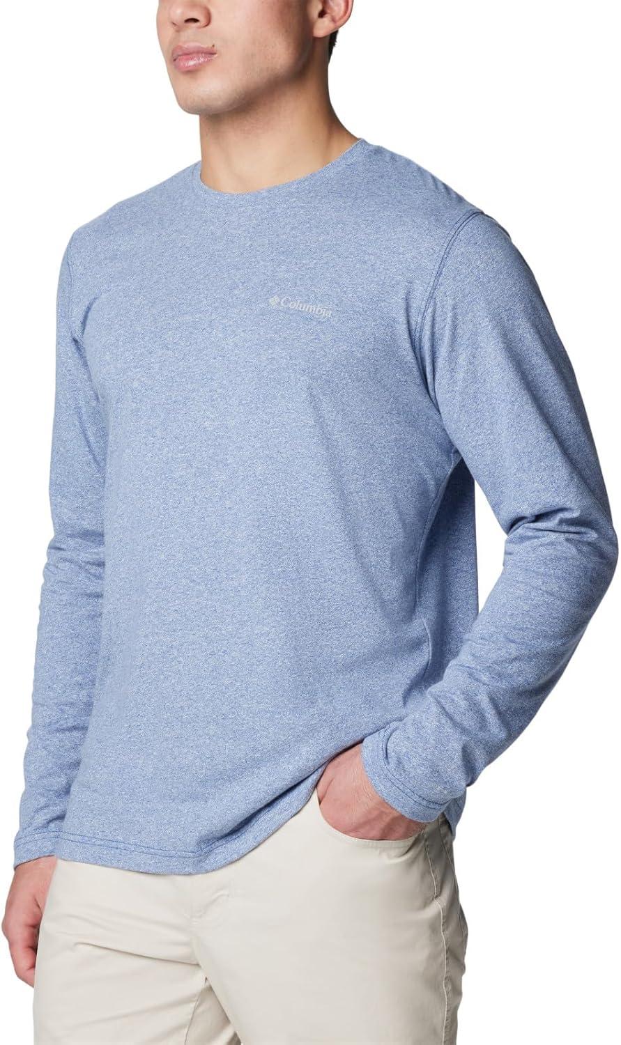 imageColumbia Mens Thistletown Hills Long Sleeve CrewMountain Blue