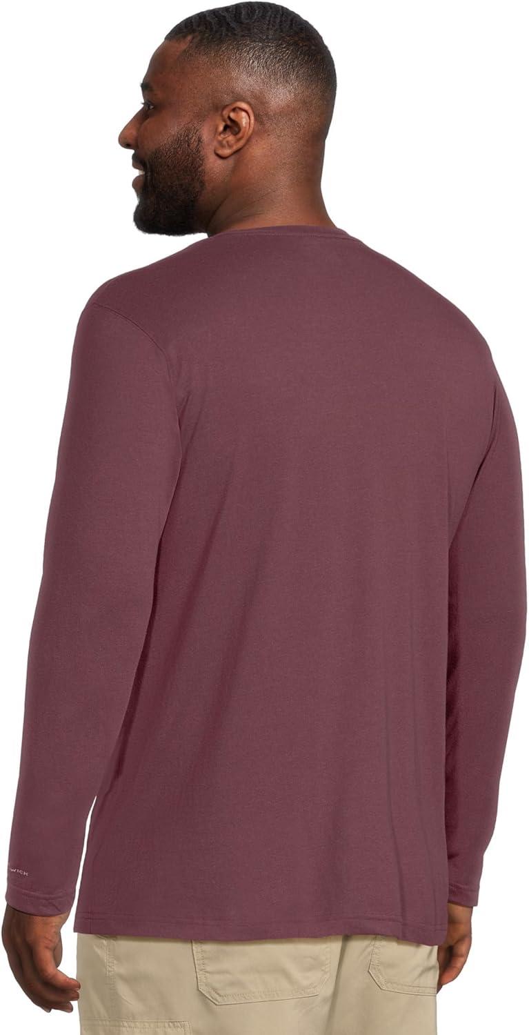 imageColumbia Mens Thistletown Hills Long Sleeve CrewRich Wine Heather