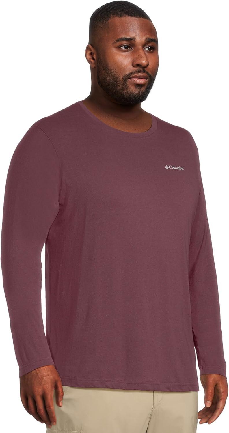 imageColumbia Mens Thistletown Hills Long Sleeve CrewRich Wine Heather