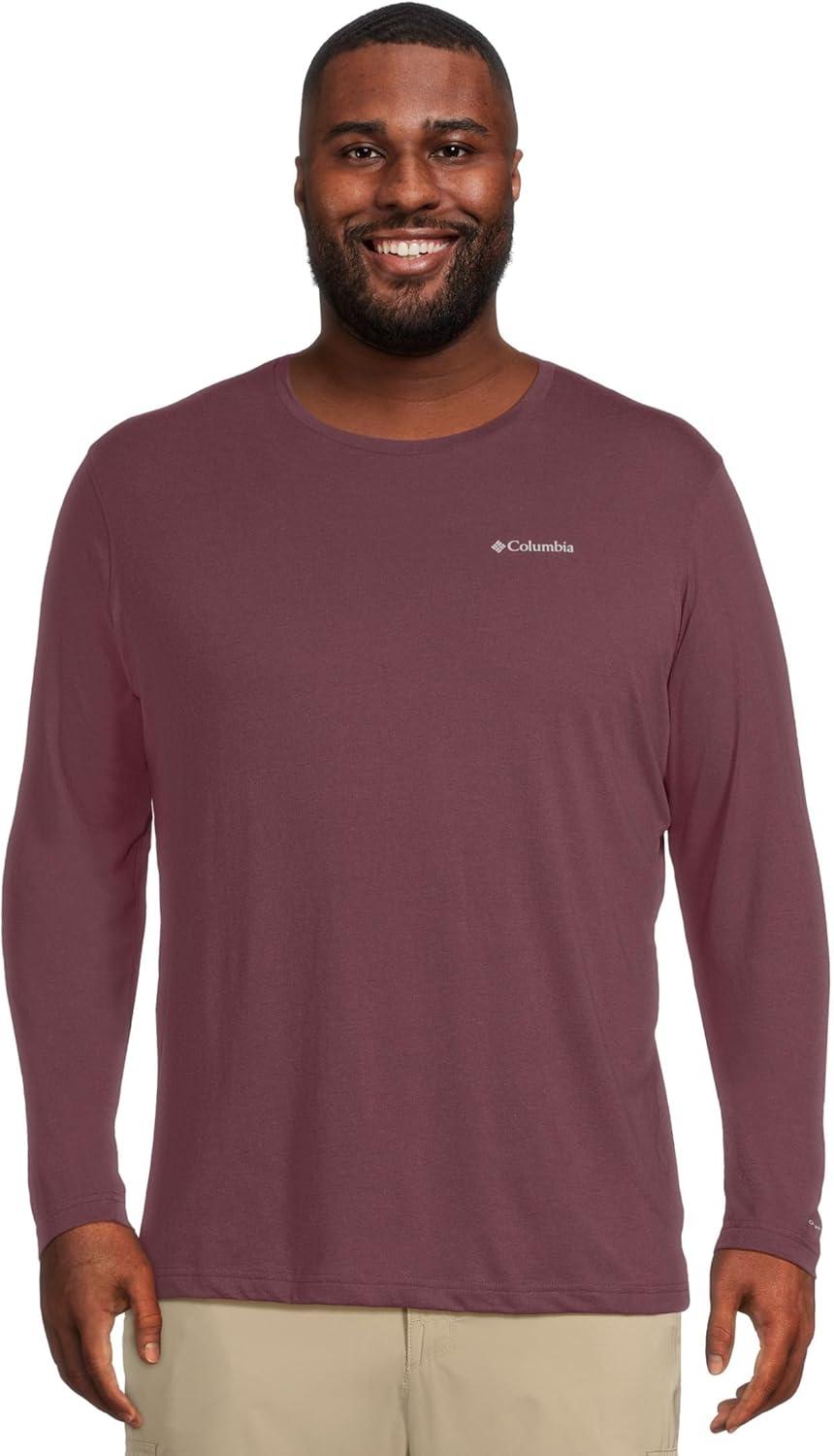 imageColumbia Mens Thistletown Hills Long Sleeve CrewRich Wine Heather