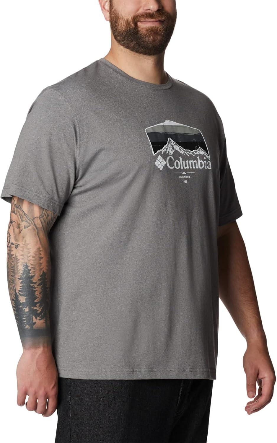 imageColumbia Mens Thistletown Hills Short SleeveCity Grey HeatherHikers Graphic