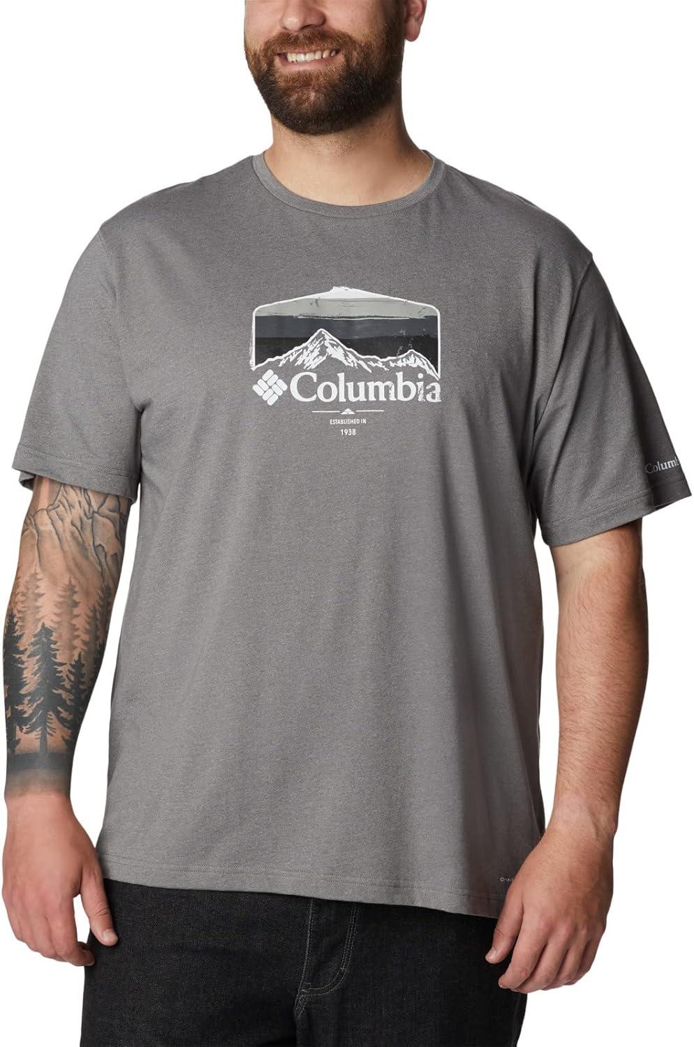imageColumbia Mens Thistletown Hills Short SleeveCity Grey HeatherHikers Graphic