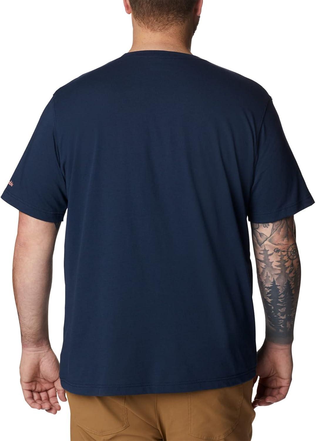 imageColumbia Mens Thistletown Hills Short SleeveCollegiate Navy HthrWanderland Graphic