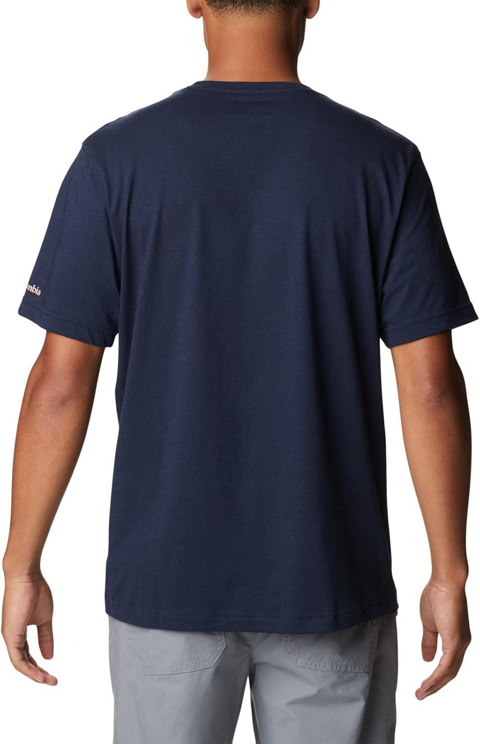imageColumbia Mens Thistletown Hills Short SleeveCollegiate Navy HthrWanderland Graphic