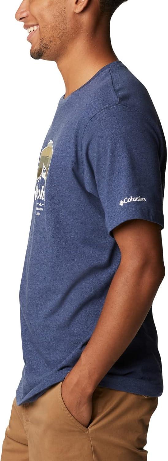 imageColumbia Mens Thistletown Hills Short SleeveDark Mountain HeatherHikers Graphic